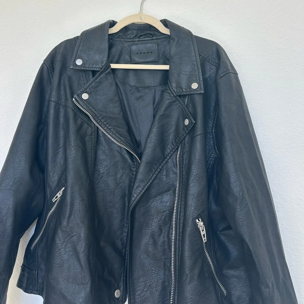 Blank NYC Black Faux Leather Moto Jacket - Picture 4 of 7